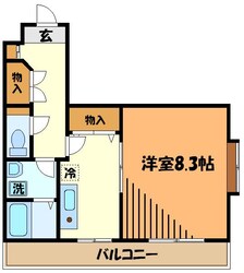 トレセリア暁町の物件間取画像